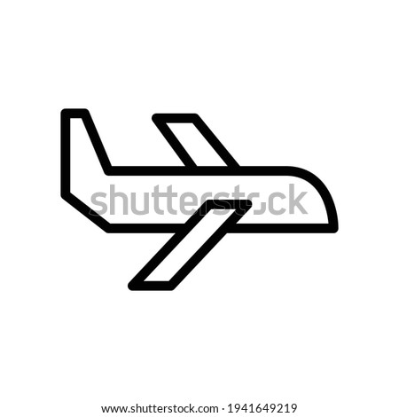 plane icon line style vector for your web, mobile app logo UI design