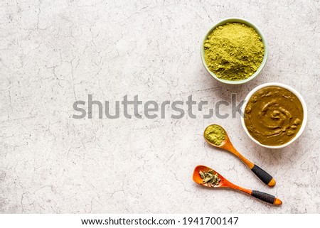 Henna powder and henna paste for herbal natural hair dye