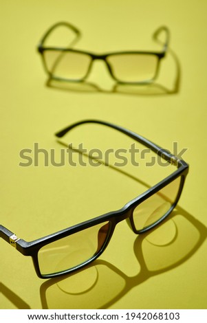 A studio photo of progressive reading glasses