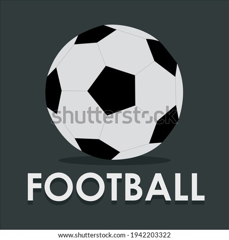 Soccer ball illustration, To add to your design or logo, A simple flat vector design