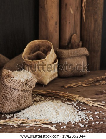 rice in small sacks for stock supplies