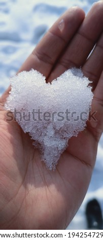 This was a shot when it continuously snowed for 2 days and the sun came out to brighten up all the snow. I made this heart of snow to because the snow is a great gift to this mankind!