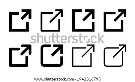External link icon set. link icon vector. hyperlink symbol Royalty-Free Stock Photo #1942816795