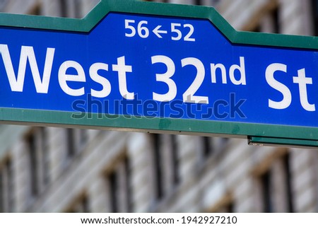 New York City - Manhattan street signs.