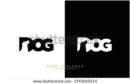 D ,DOG Abstract letters logo Monogram Royalty-Free Stock Photo #1943069614