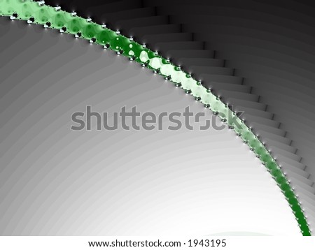 Curve of Shining Green - High Resolution Illustration.  Suitable for graphic or background use.  Click the designer's name under the image for various  colorized versions of this illustration.
