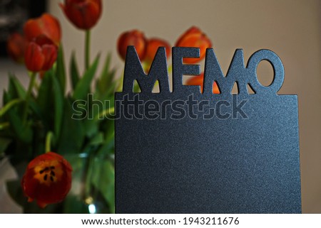 Black pin board for memos and to-do lists  