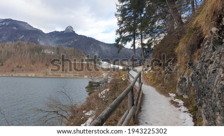 to see the wolfgangsee in austria the picture was taken on a cold winter day 