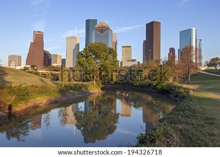 Buffalo Bayou and Downtown Houston, Texas