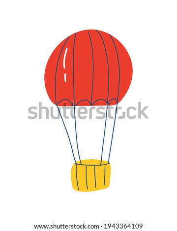 balloon air hot doodle style