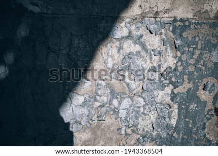 Bad paint. Vintage grunge plaster or concrete stucco surface. Old rough stone on cement pattern wall background. Natural abstract material decoration concept