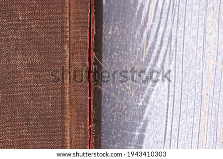 close-up old book detail background