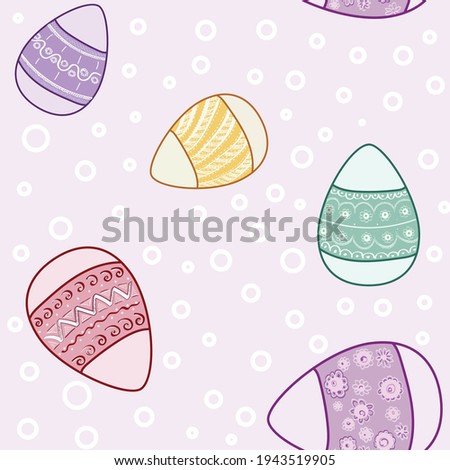 Seamless pattern print Easter eggs background textile wallpapers