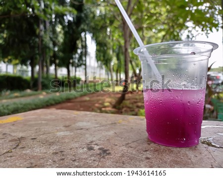 Juice Drink fresh cup glass  nature background