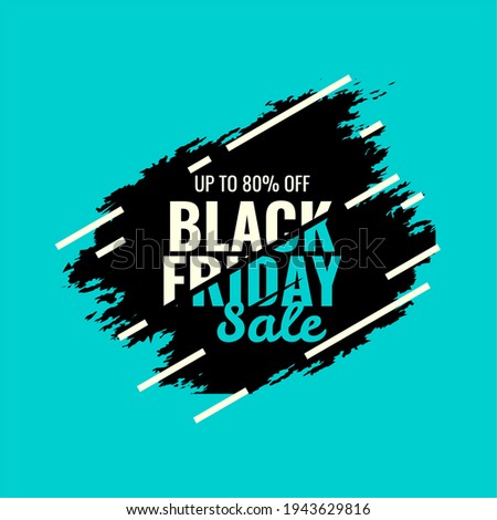 illustration vector graphic abstract black friday banner backlight promotion