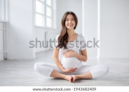 Beautiful Asian Female Expecting Baby, Mom-to-be