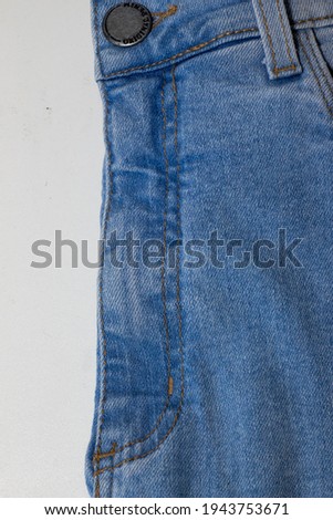 Details of a pair of jeans.