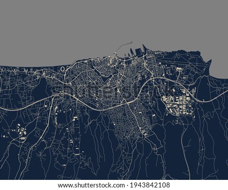 map of the city of Heraklion, Crete, Greece Royalty-Free Stock Photo #1943842108