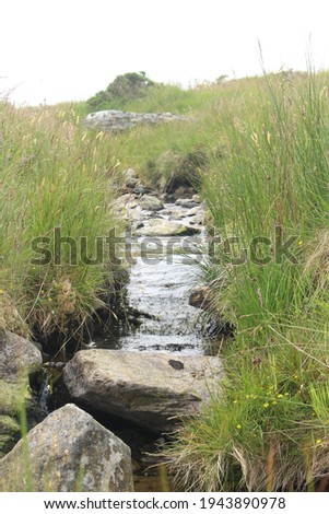 Wild rapids in a fast flowing river for camping photos. High quality photographs in the british countryside.
