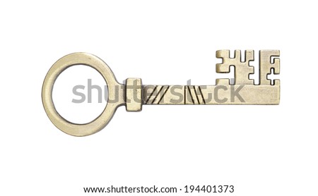 Key isolated on white background