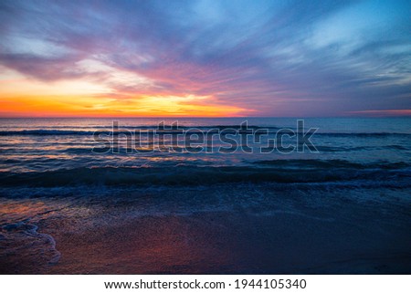 The beautiful sunset in Sarasota, FL