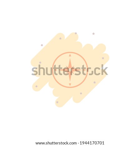 Compass Icon Vector. Navigation Sign