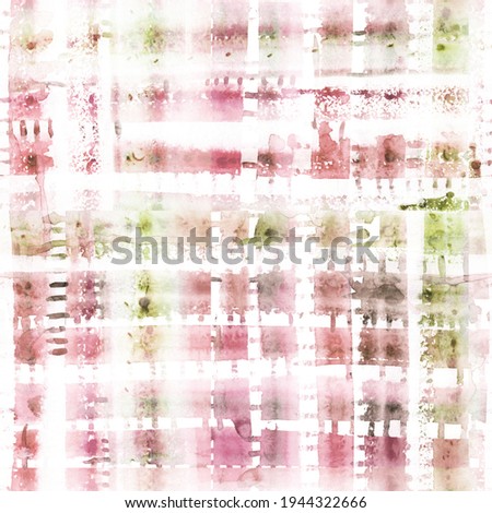 Grunge striped and checkered background in pink and green colours for banner, web, paper print.