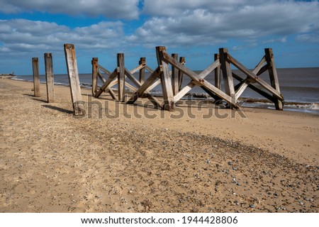 Remains of the  extended part of Wellington pier at Great Yarmouth