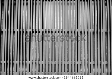 classic folding metal gate, color grey background