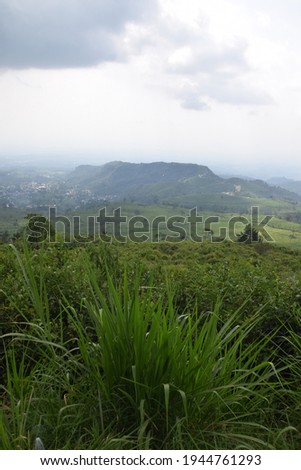The view from the paralayang hill, Karanganyar Indonesia.