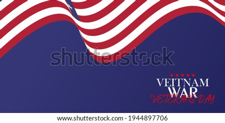 National Vietnam War Veterans Day background poster design.