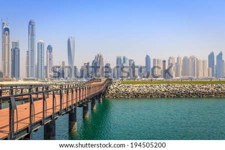 Dubai, Sea view Royalty-Free Stock Photo #194505200