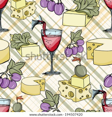 cheese seamless pattern 