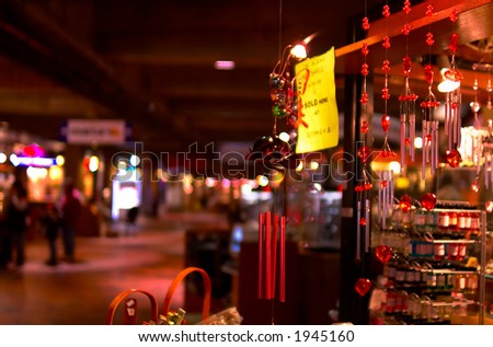 Some small merchandises of a market vendor. More with keyword Series004
