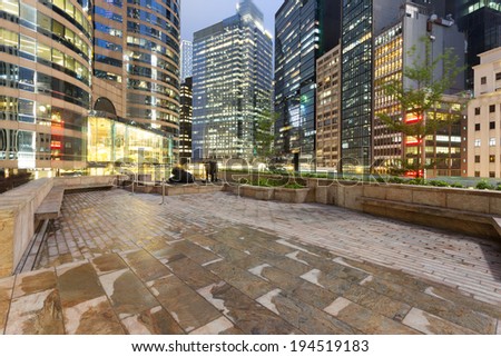 night scene of modern city,Hong Kong