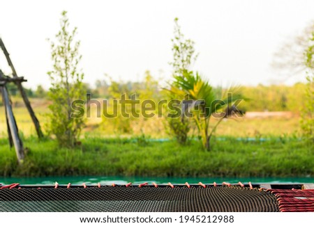 Seat for relaxation isolated with natural background