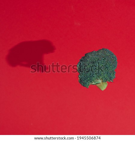 broccoli healty in air background