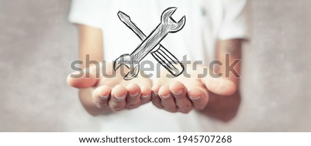 service computer software maintenance and repair Royalty-Free Stock Photo #1945707268