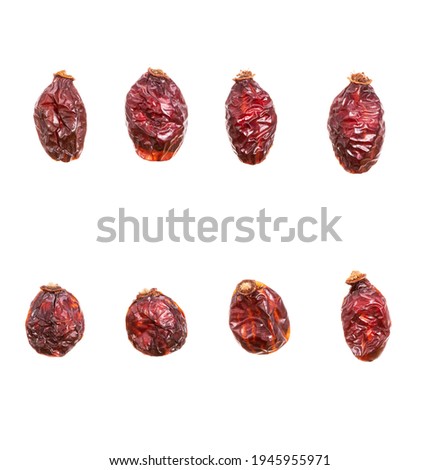 rosehip berries are insulated on white. Source vitamin. High quality photo