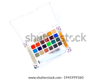 Watercolor Paint Sketchers Pocket Box isolated on white background