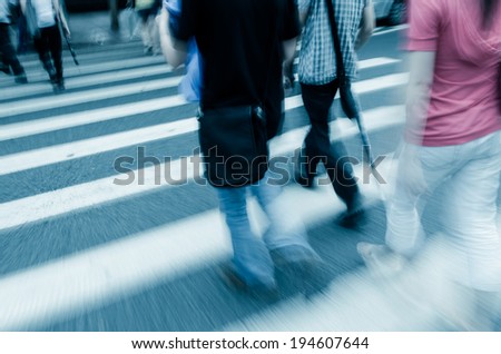 people walk on street