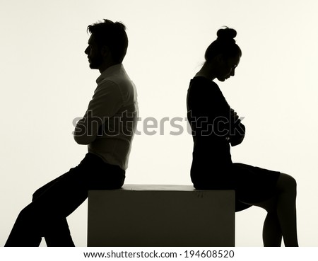 Arguing couple Royalty-Free Stock Photo #194608520