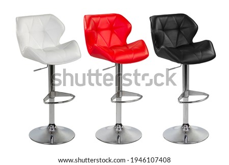 bar chair isolated on white background . different angle 