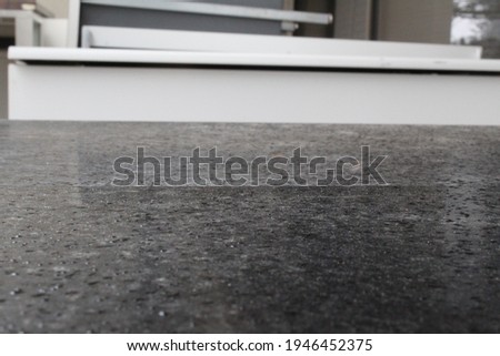 salt on dark marble table