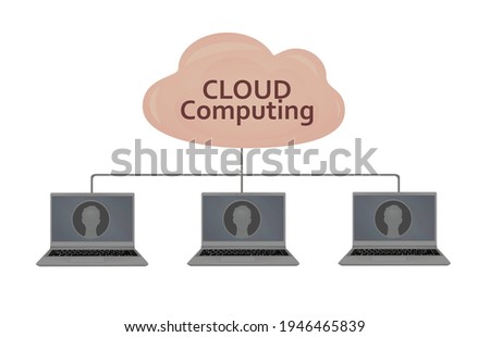 Cloud computing concept. vector illustration