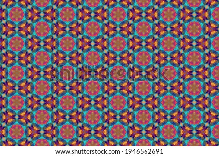 Colorful geometric abstract pattern for textile and design