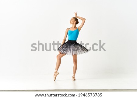 woman ballerina dance performance gymnastics workout isolated background