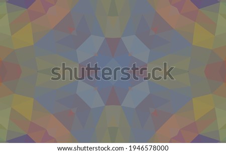 Geometric design, Mosaic of a vector kaleidoscope, abstract Mosaic Background, colorful Futuristic Background, geometric Triangular Pattern. Mosaic texture. Stained glass effect. Vector