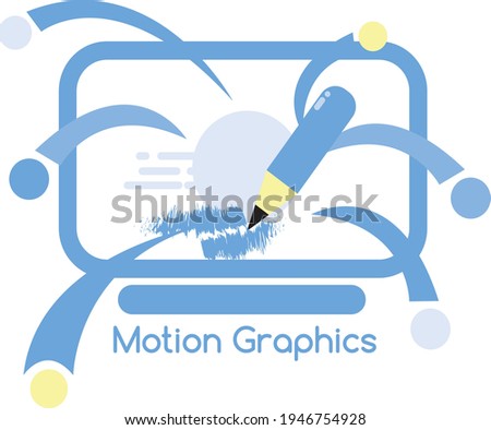 motion graphics icon and symbol illustration