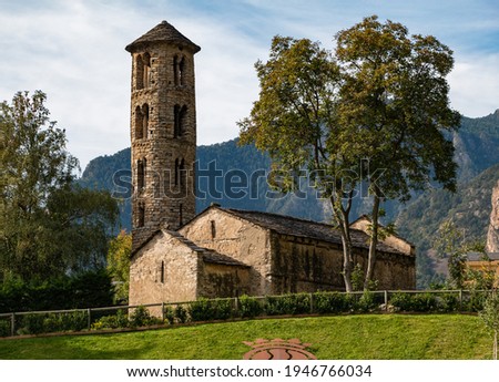 A picture of the Iglesia de Santa Coloma, in Andorra.